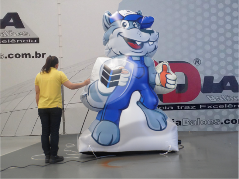 mascote inflavel para empresas